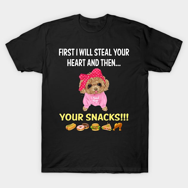 Steal Heart Toy Poodle 02 T-Shirt by blakelan128